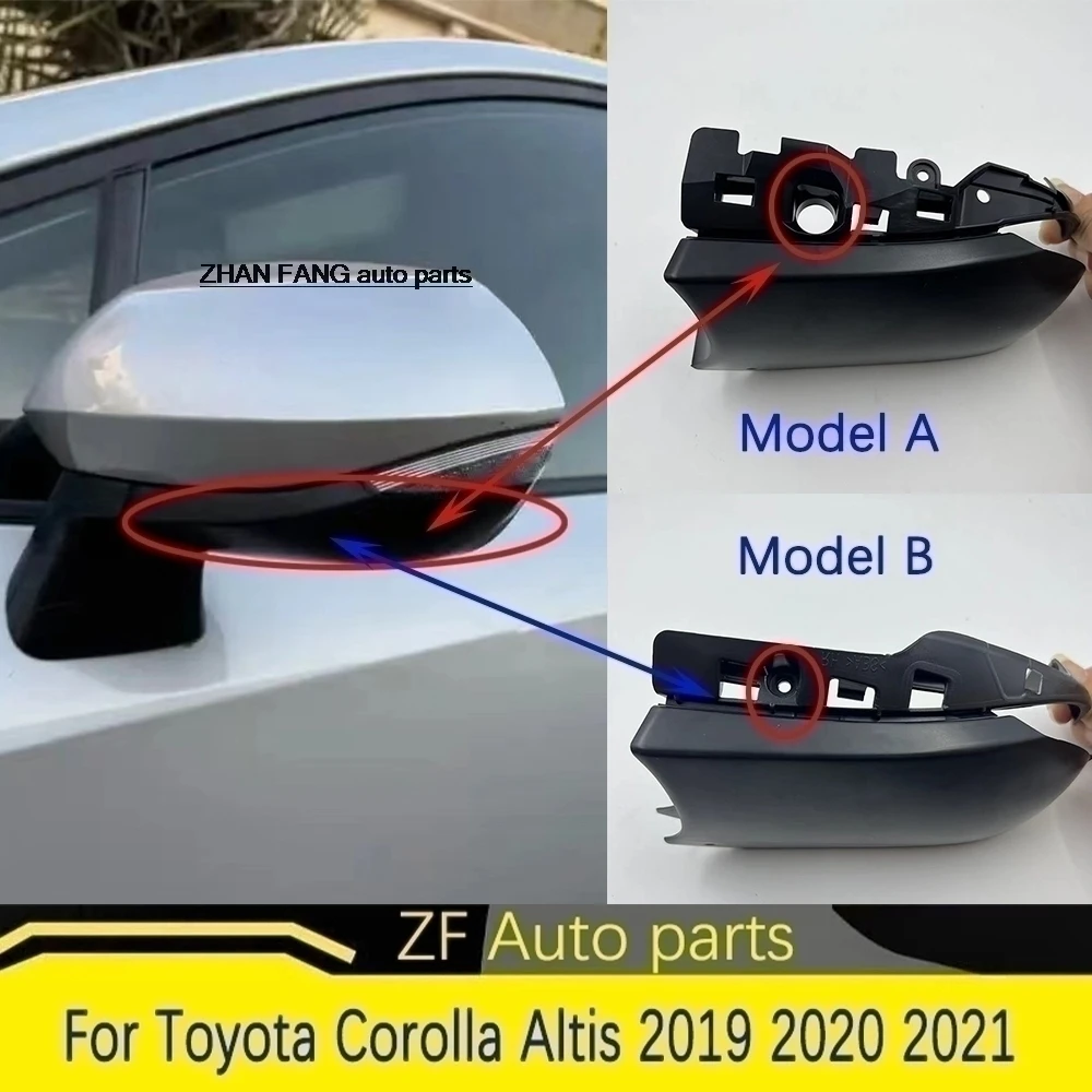 

For Toyota Corolla Altis 2019 2020 2021 Outside Rearview Mirror Cover Cap Wing Door Side Mirror Lid Shell Housing