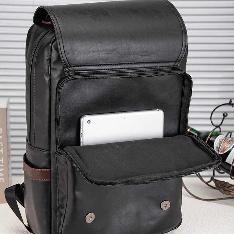 Design Luxury Business Backpack Large Capacity 15.6 Laptop Bag Backpacks College Student USB Schoolbag Travel Rucksack Mochila