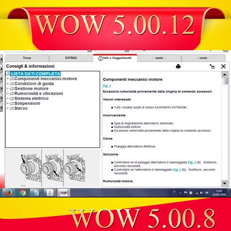 Wow WOW V5.00.12 R2 Car Diagnostic Software Multi-Languages Keygen for TCS Multi-Diag Tools Vehicle Health Check 2026 Hot Sale