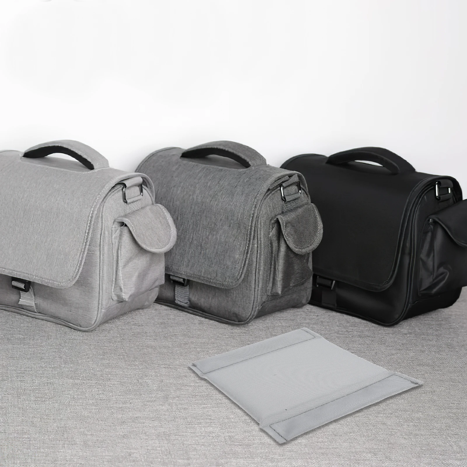 

2 Pcs Camera Bag Divider Inserts Separator Pad Organizer Protective Lens Case Grey Partition Universal for