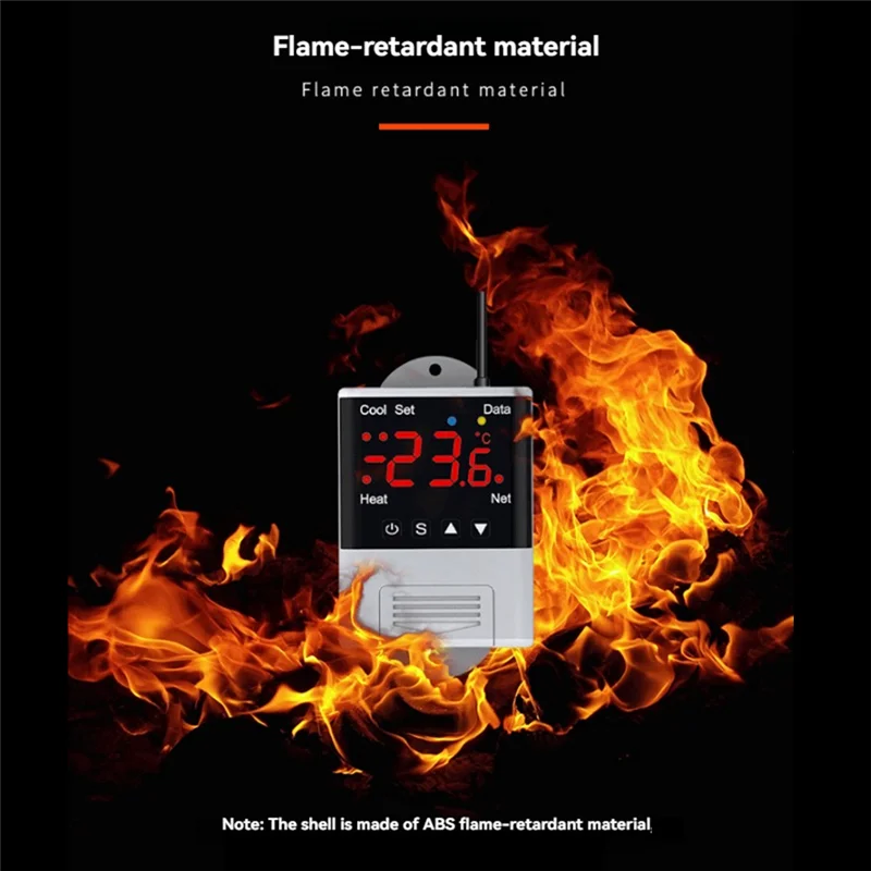 

-A99Z AC 110V 220V DTC1201 Wireless Wifi Temperature Controller Aquarium Thermostat With NTC Sensor APP Control For Smart Home