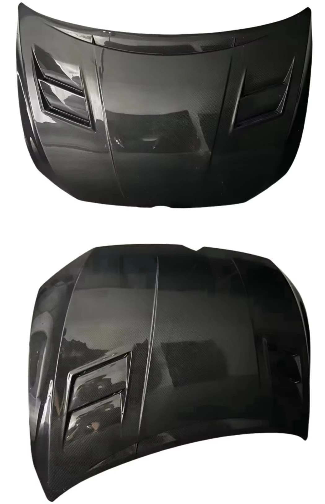 For Golf MK8 GTI Double Latch Vented Style Carbon Fiber Front Bonnet Hood