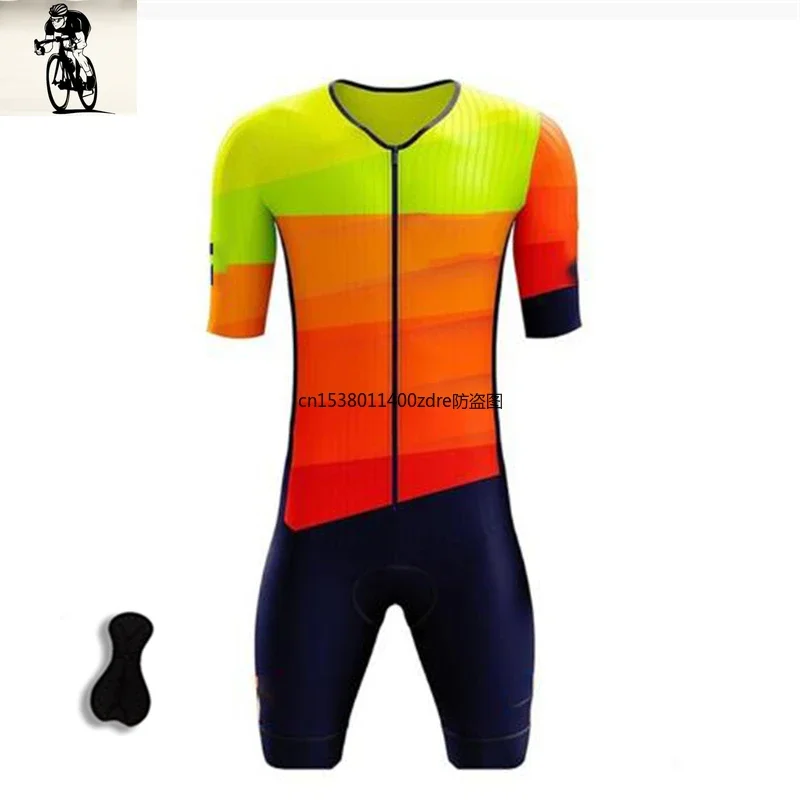 2025 Sportswear Man's Cycling Apparel Mountain Breathable Bike Suits, Bib Shorts Custom Triathlon Jumpsuit  Bike Clothing  Sets