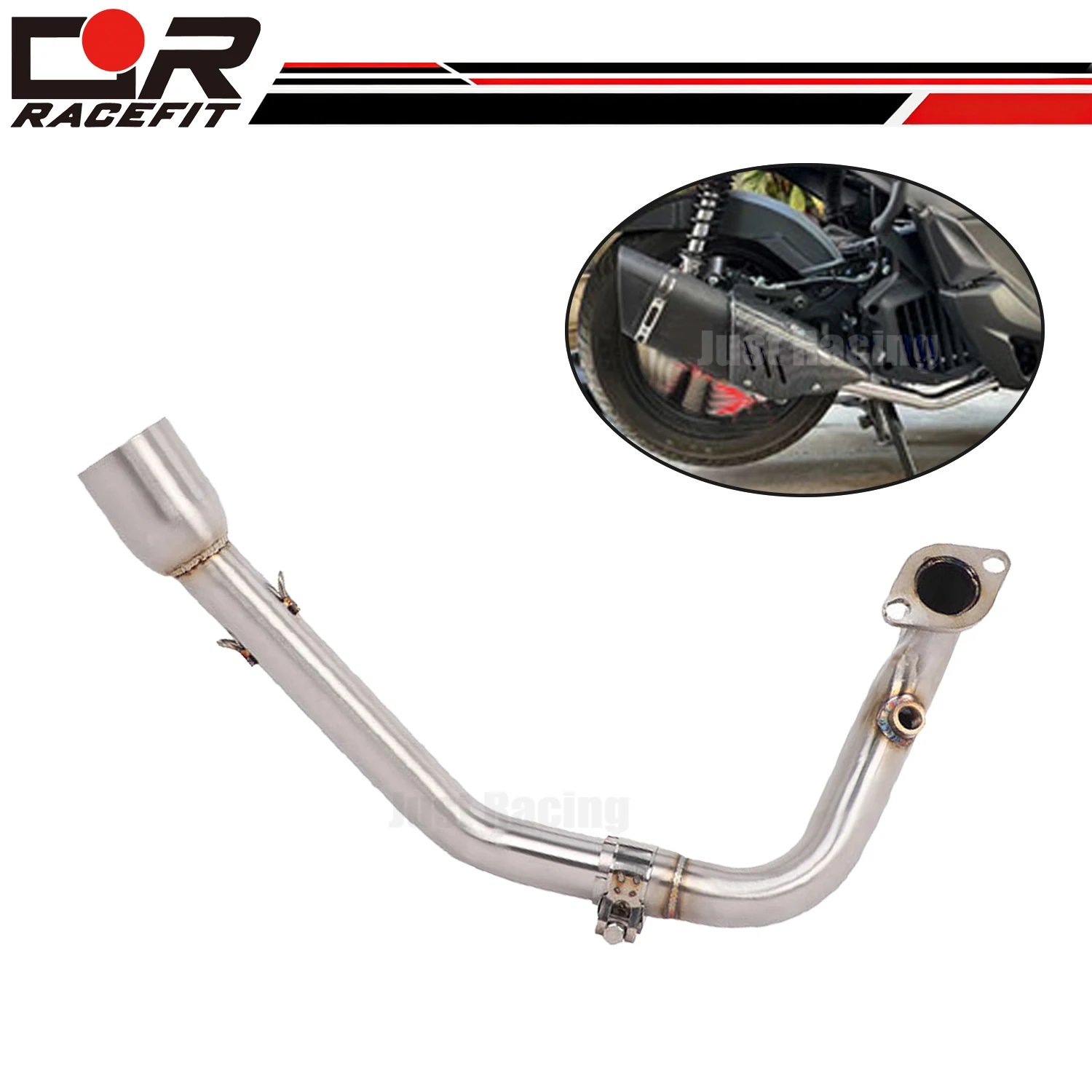 

Выхлопная система 51 мм: передняя секция, соединительная труба из нержавеющей стали для Haojue UHR150