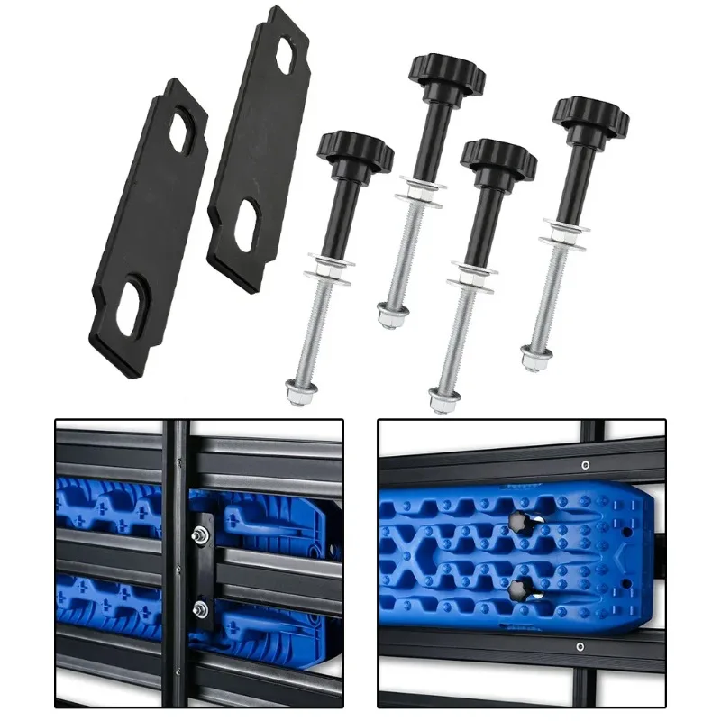 4X Traction Board KIT, Easy-To-Install Recovery Board Mount, Safety Traction Board Mount, Universal