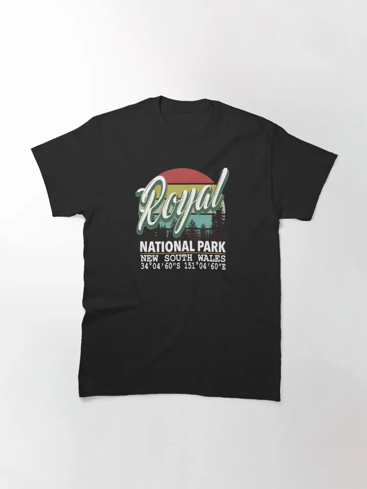 Royal National Park With GPS Location New South Wales Australia Classic T-Shirt Men Women Clothes Oversized Cotton Tees