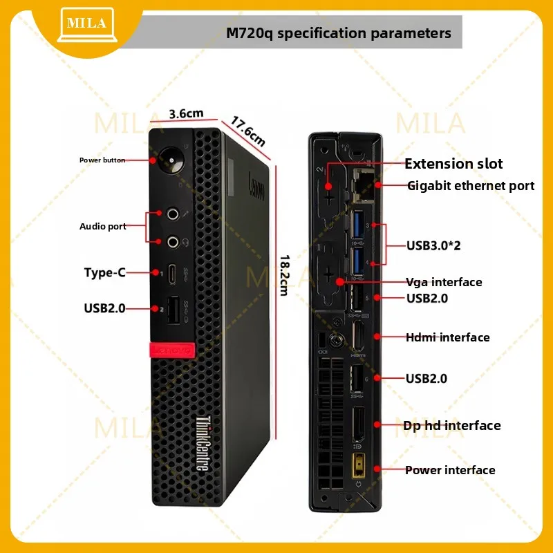 

For Lenovo M710Q/M720Q/M73 mini ultra-thin computer commercial office financial small host