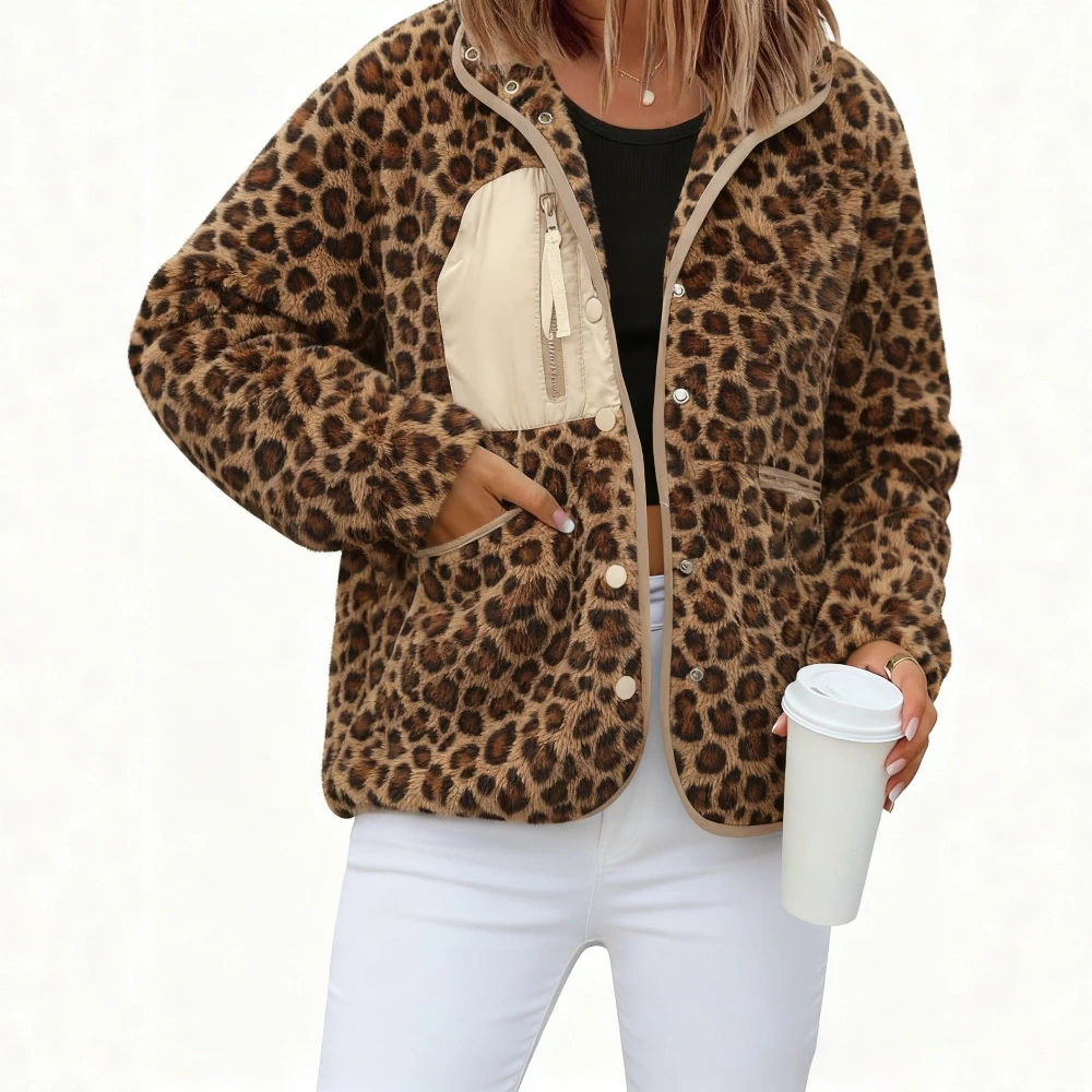 

Повседневное плюшевое пальто, осенне-зимняя женская модная верхняя одежда, удобный мягкий материал, без украшения, универсальный стиль