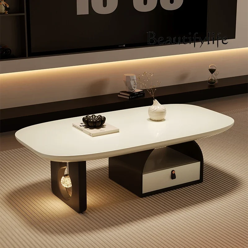 BJ Moving Designer Coffee Table Decoration Luxury Modern Side Table Living Room Storage Drawers Meubles Chinese Style Furniture