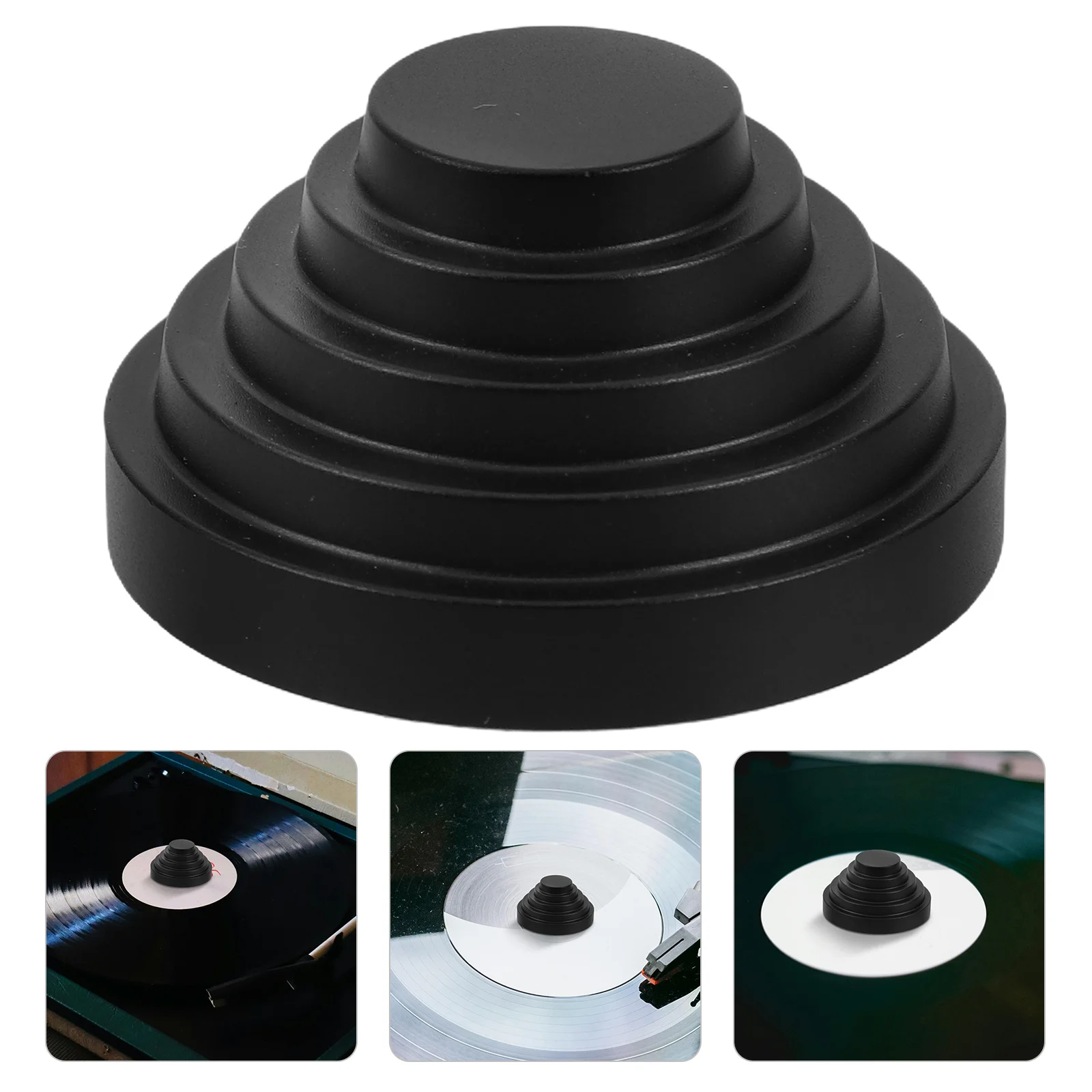 

Vinyl Record Stabilizer 7 Inch Turntable Weight For Large Hole Records Vibration Reduction Universal Disc Clamp Audio Accessory