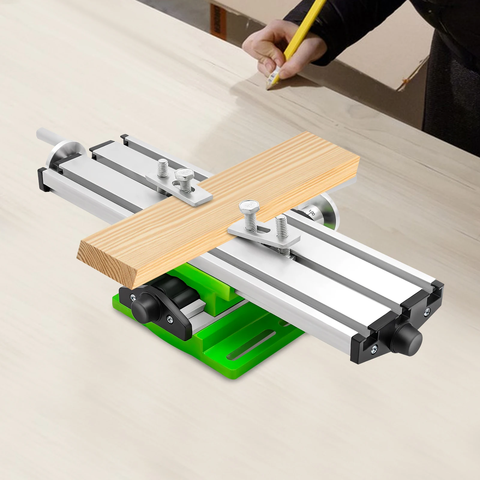 

Adjustable Milling Machine Worktable Multifunctional Milling Work Table Cross Slide Table Compound Drilling Slide Table