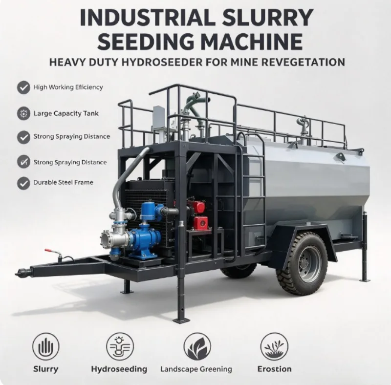 Trailer Mounted Grass Spraying Machine Enables Fast Site Transition To Adapt To Multiple Construction Scenes