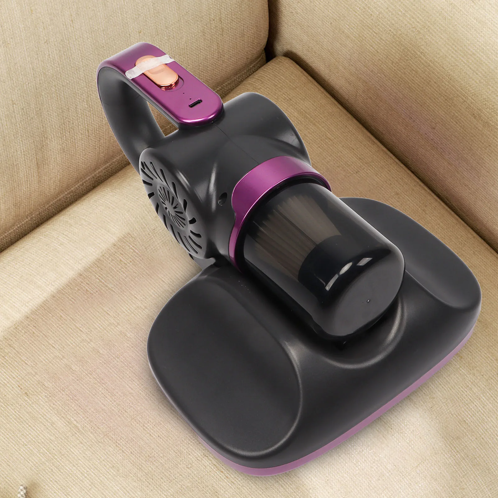 

Cordless Mattress Vacuum Cleaner with UV Lighting 11Kpa Suction Powerful Tapping USB Bed Vacuum Cleaner