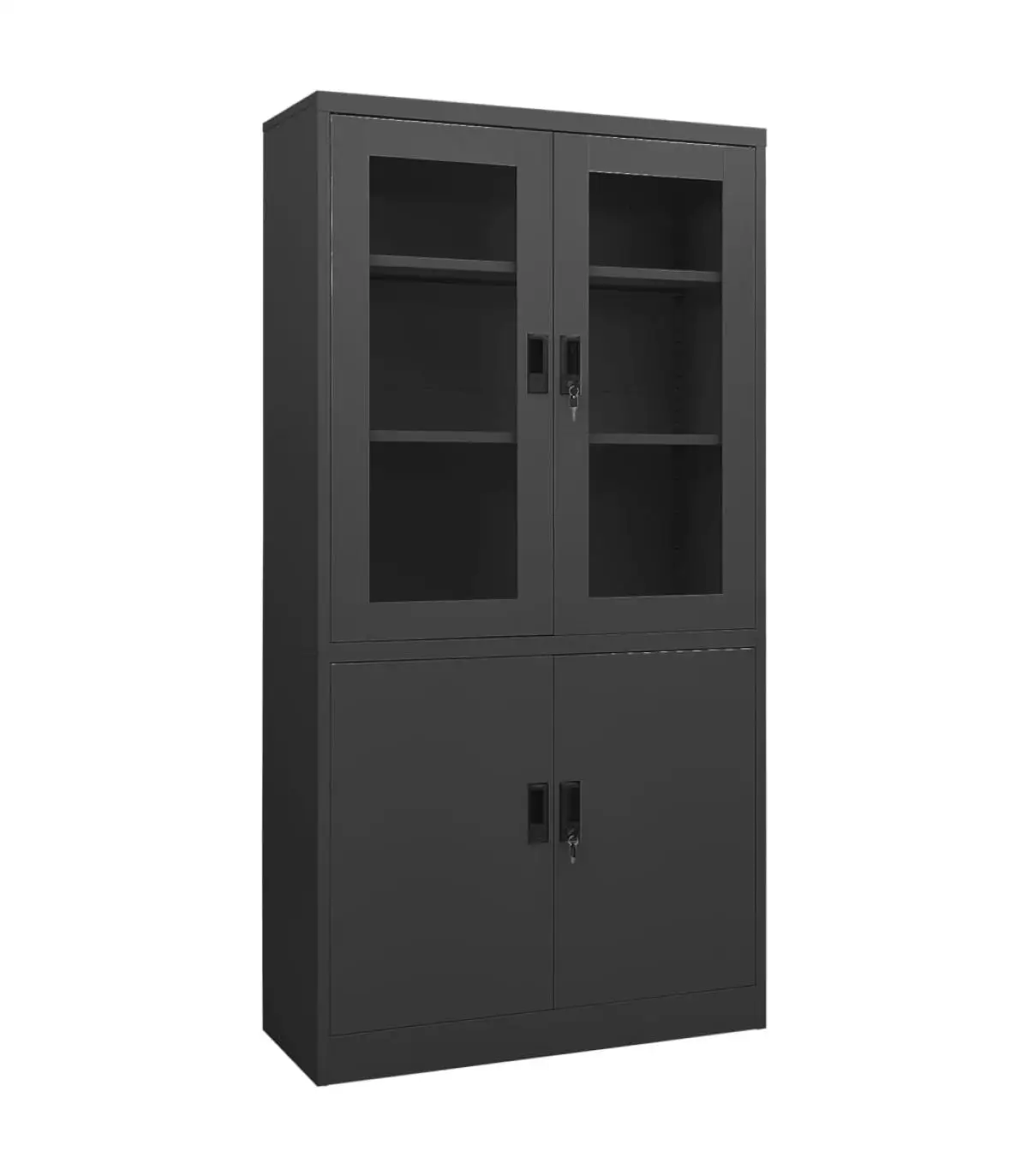 90x40x180 cm anthracite gray steel office cabinet storage lockers