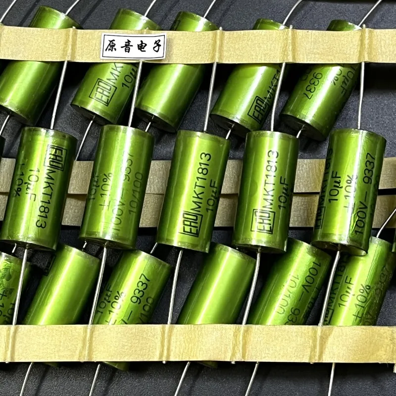 

Новый оригинальный пленочный осевой конденсатор ERO 10UF100V106 MKT1813 для разделения частот, с медными клеммами, 15*31 мм