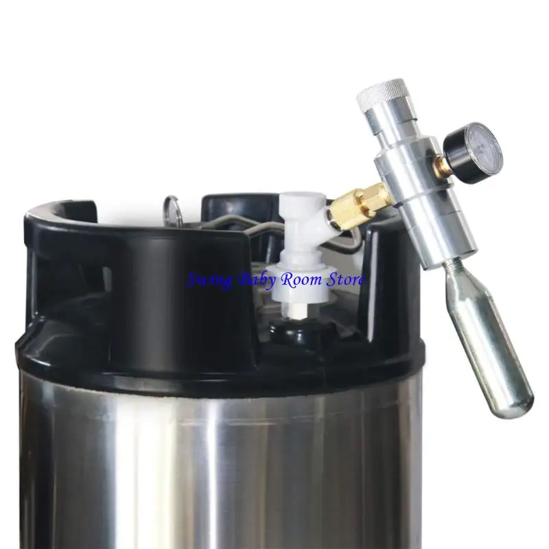 منظم C1Ad Portable CO2 0-150psi مع منظم غاز البناء المعدني مناسب لعشاق تخمير المنازل الحاضر