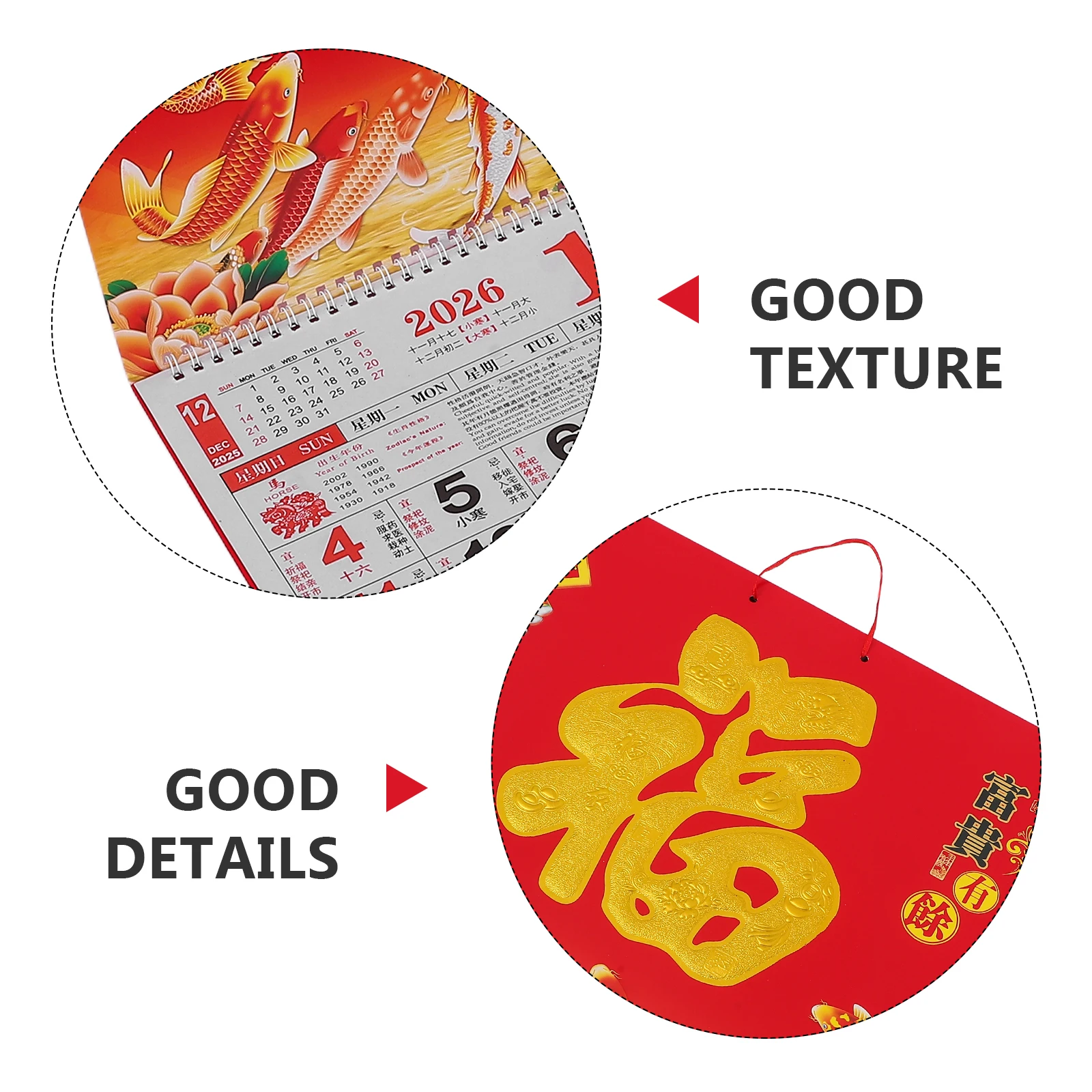 

2 шт. 2026 китайский календарь на лунный год лошадь зодиак декоративный ежемесячный настенный календарь полный год планировщик офис дом ресторан