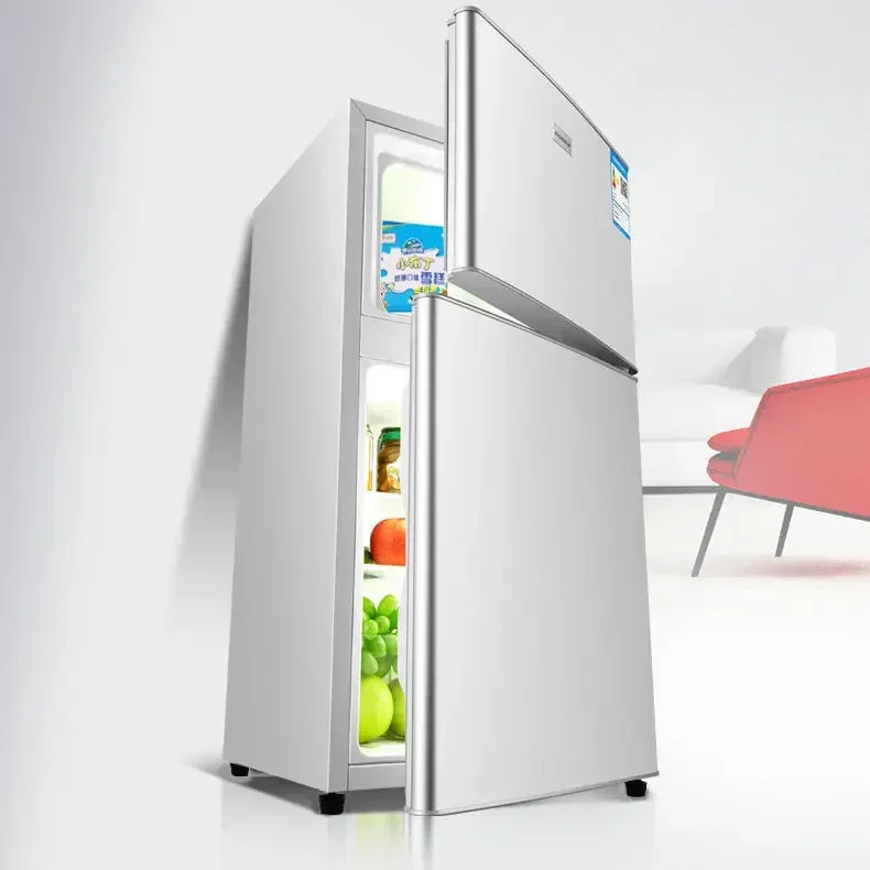 

Small Refrigerator 138L Energy-saving Silent Double-door Refrigerator for Domestic Small-sized Refrigerated Student Dormitory