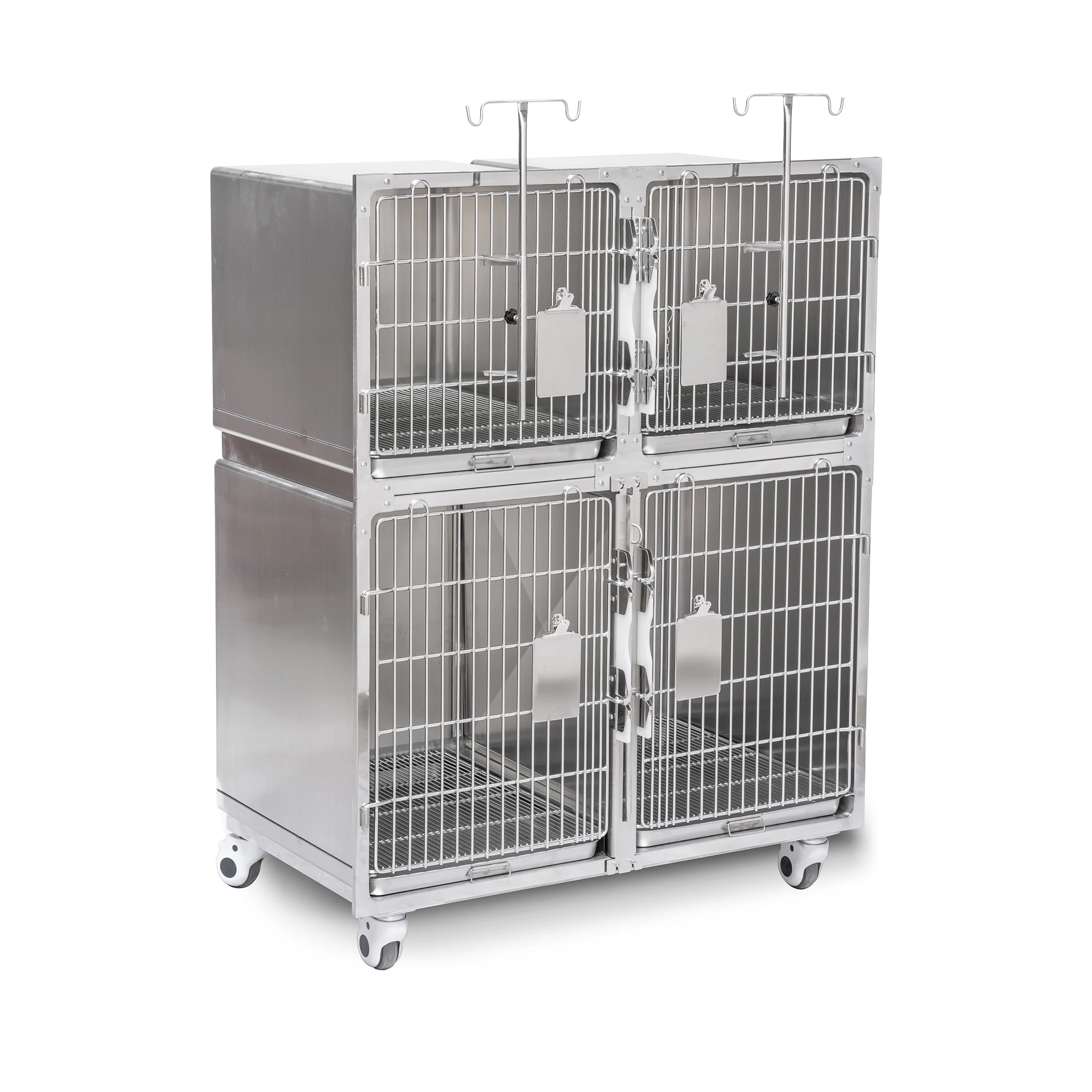 Modular Stainless Steel Crates Dog Cage for YIKE Professional Pets Hospital Veterinary Cages