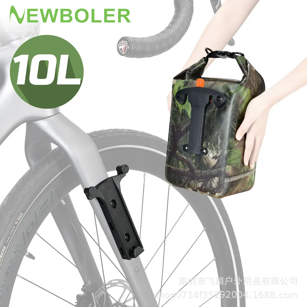 

Водонепроницаемая сумка для передней вилки велосипеда, 10 л, удобная быстросъемная передняя сумка для автомобиля, дорожная сумка для горного велосипеда, дорожная сумка на большие расстояния