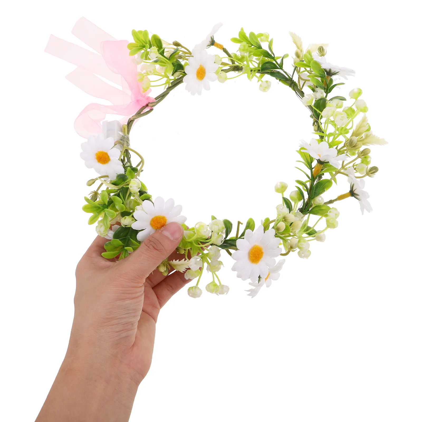 

2 Pcs Hair Accessories Glow Garland Toddler Plastic Bridal Headpieces for Wedding