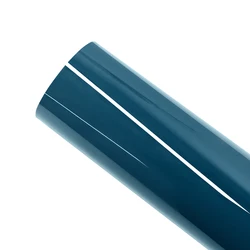 PET Petrol Blue Glossy Car Vinyl Wrap Roll Film With Air Release Technology Vehicle Body Self Adhesive Decal Auto DIY Decoration