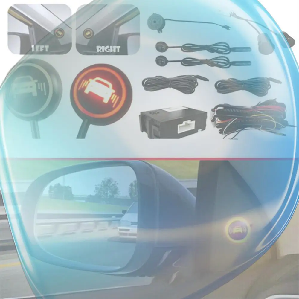 

Предупреждающий световой сигнал BSD, смена полости автомобиля, обнаружение слепых зон, IP67, водонепроницаемый набор для обнаружения радара, комплект ультразвукового радарного монитора