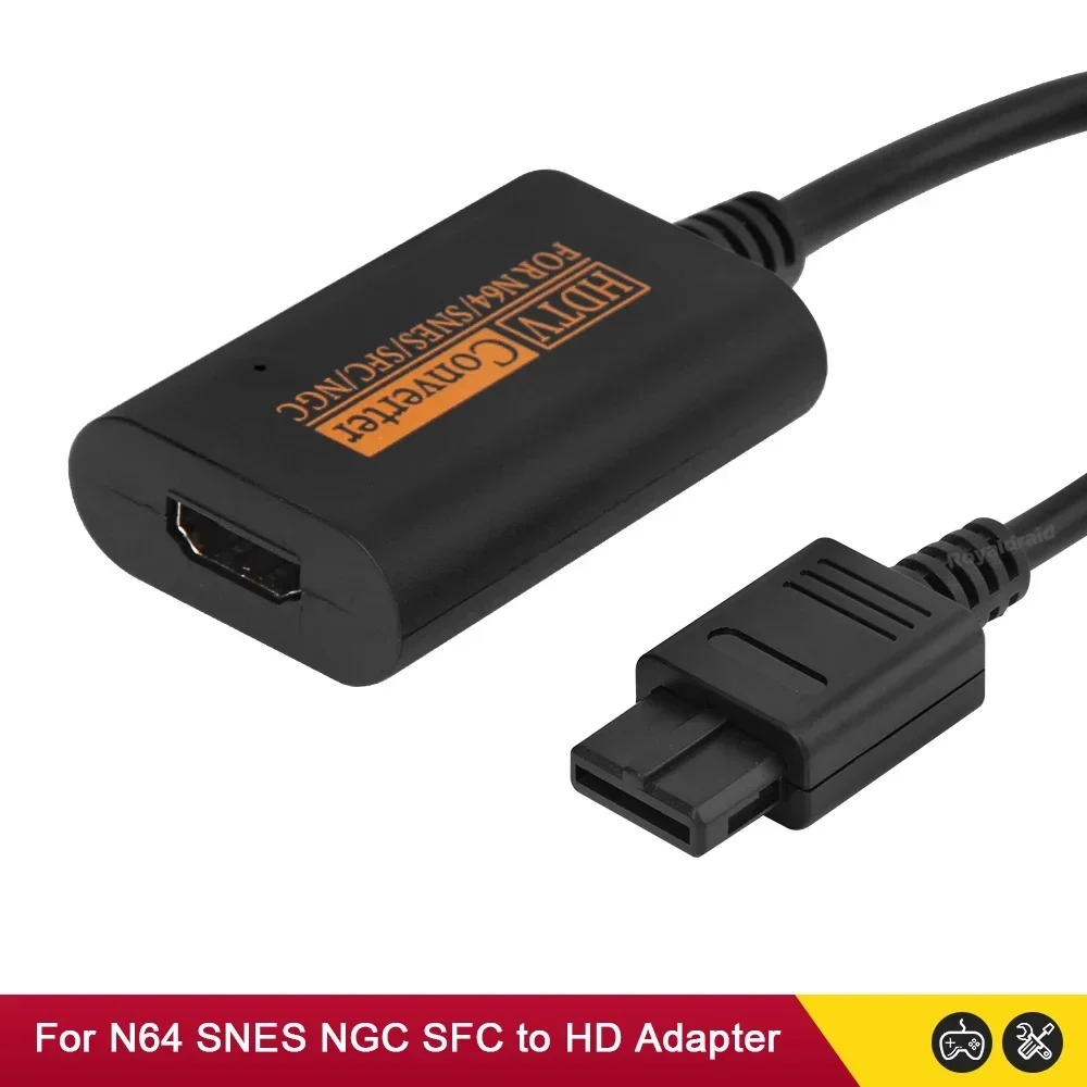 Full Digital 720P HDTV Gamecube SNES GC Plug Play For N64 to HDMI-Compatible Converter Adapter No External Power Required