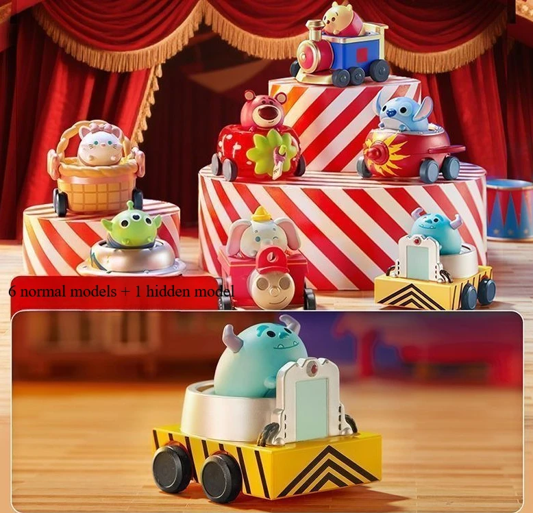 MINISO حقيقية غرزة الصنوبر تعويم موكب سلسلة اليدوية صندوق أعمى ويني ذا بوه الكرتون جمع دمية فتاة هدية