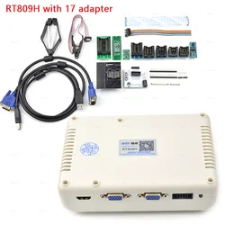 GENUINE RT809H EMMC-Nand FLASH Extremely Fast Universal Programmer +17 Adapters +Edid Cable WITH CABELS EMMC-Nand FAST Speed