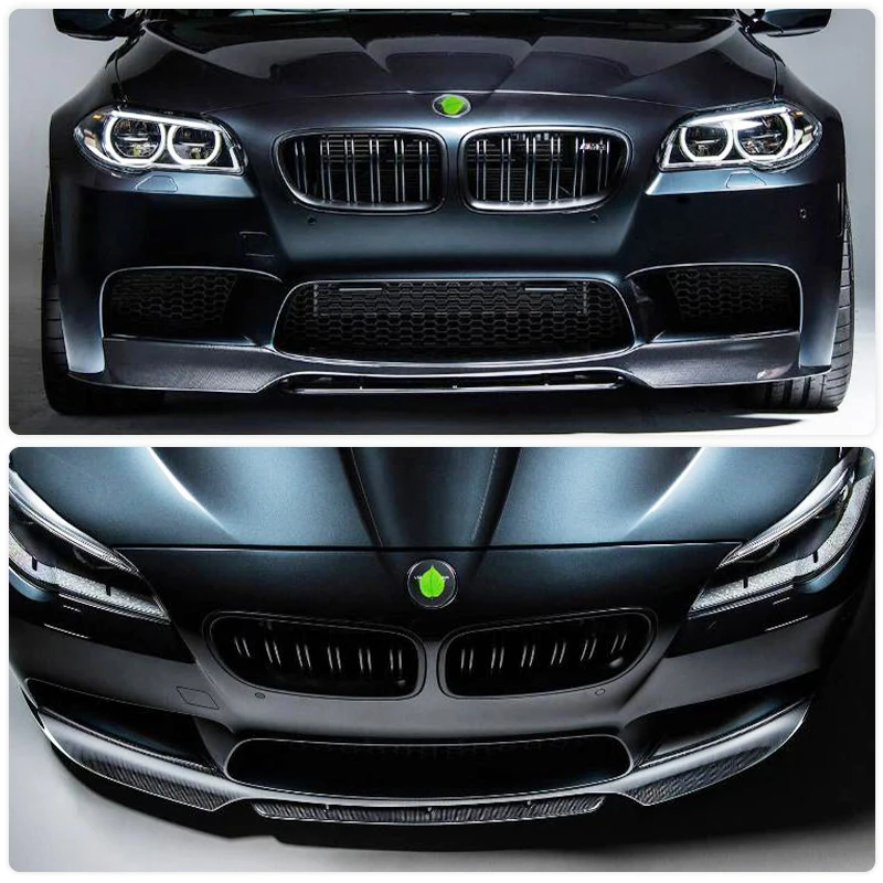 Carbon Fiber Front Bumper Lip Spoiler for BMW 5 Series F10 M5 2012-2016 Car Racing Front Lip Splitters Chin Apron Body Kits