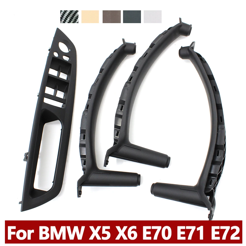

LHD RHD Upgraded Interior Door Armrest Cover Pull Handle Replacement For BMW X5 X6 E70 E71 E72 2007-2014