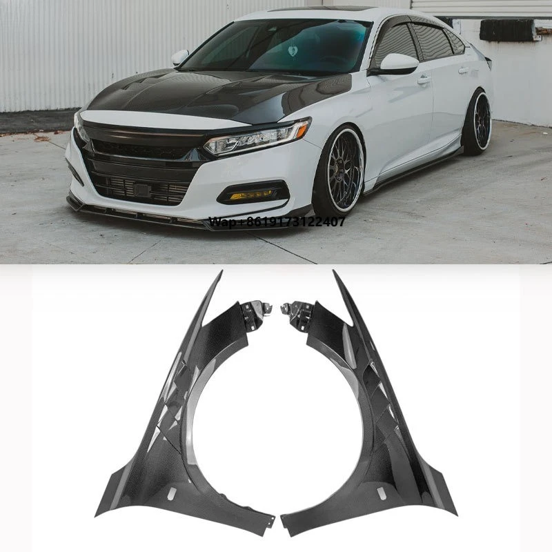 

For Accord 10th Gen 2018-2022 Carbon Fiber Vented Front Fenders Wing Carbon Fiber Car Fenders