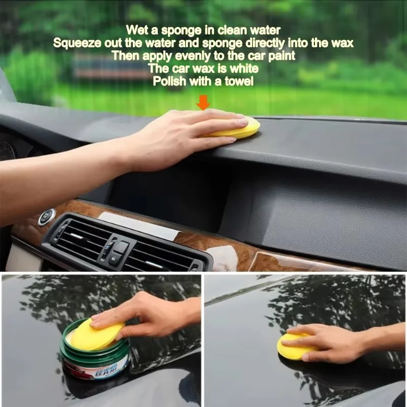 

Car Detailing Care Tool Grey 12pcs Car Foam Sponge Wax Applicator Cleaning Pads High Density Car Waxing Polishing Sponge Pad