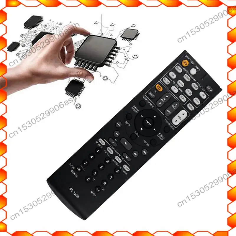 -AT52 1 peça substituir RC-737M controle remoto receptor AV controle remoto para Onkyo preto