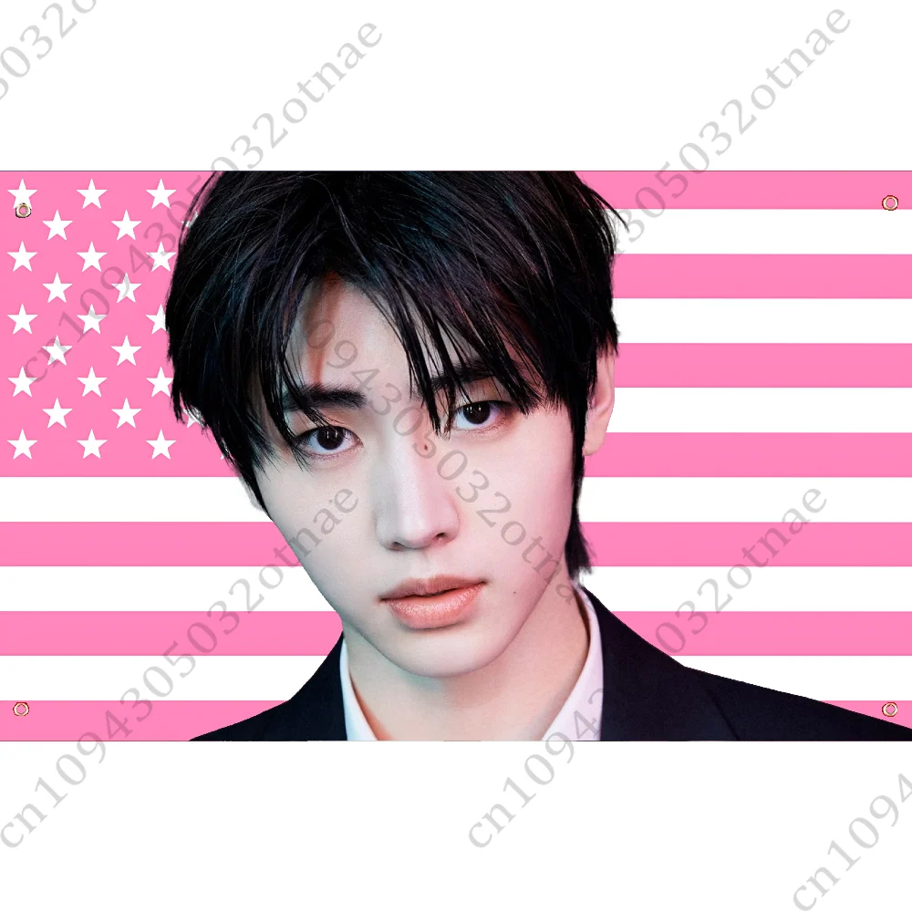 S-Sunghoons Hot Girls Kpop American Flag Tapestry Funny Banner For College Dorm Bedroom Outdoor Living Room Wall Art Decor Party