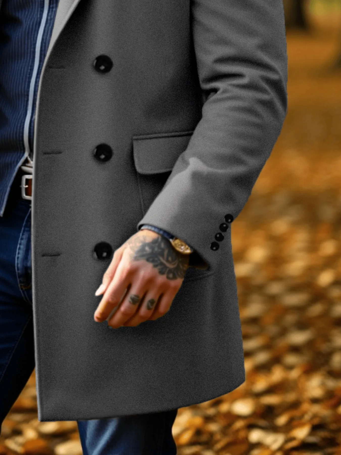 Thumbnail 2 - #24 Cheap Mens Wool Blend Overcoats Worth Buying