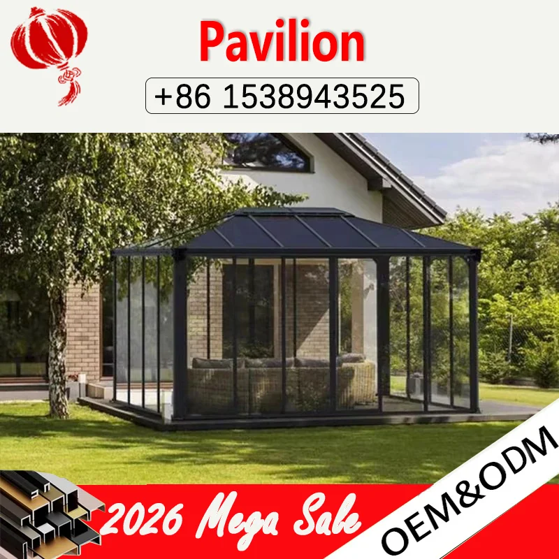 Custom Chinese Style Louver Pavilion Electric Flower Stand Aluminum Outdoor Shade Garden Patio Sunproof Weather Resistant