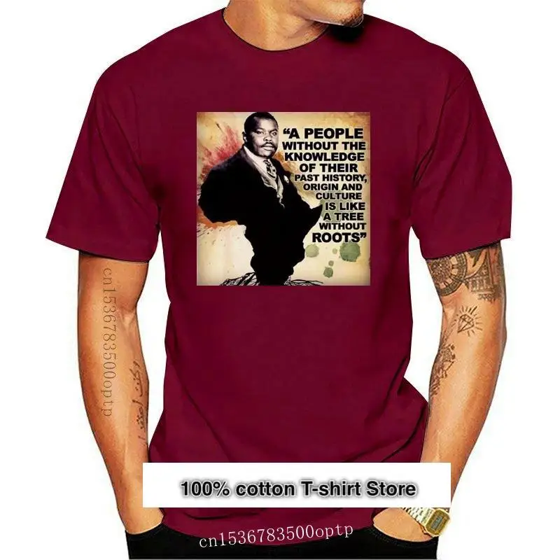 Camiseta personalizada para hombre, camiseta con citas de MARCUS GARVEY, nueva