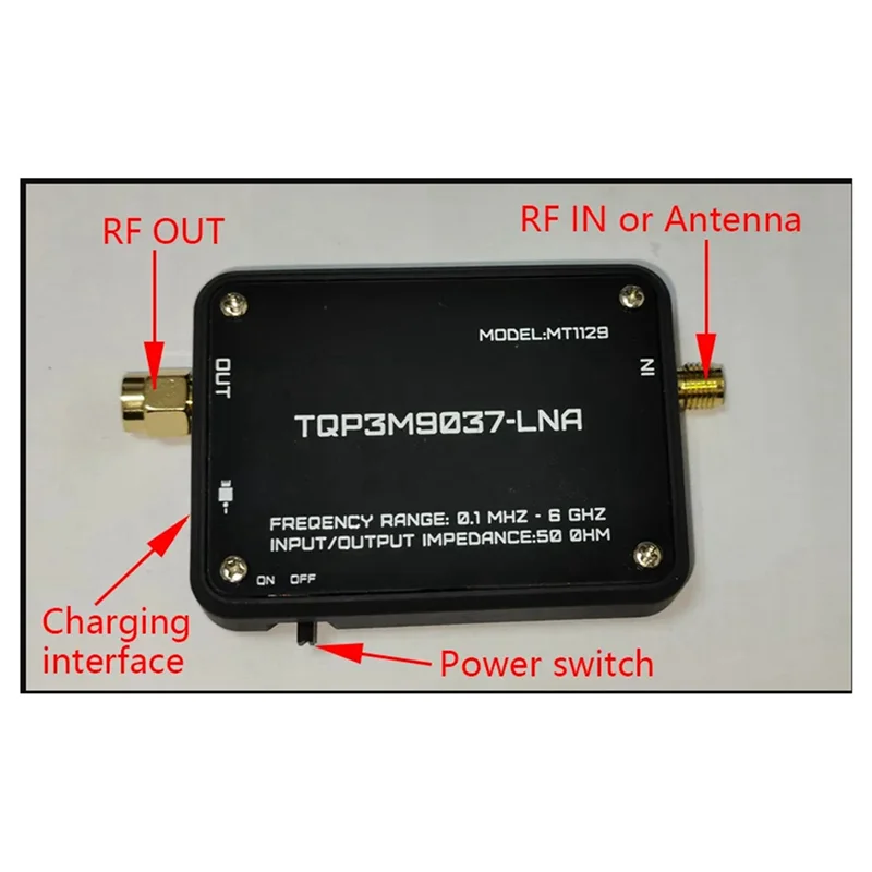 A45U 2X MT1129 Low Noise Amplifier TQP3M9037 LNA For SDR Radio Receiver Spectrum Analyzer TEF6686