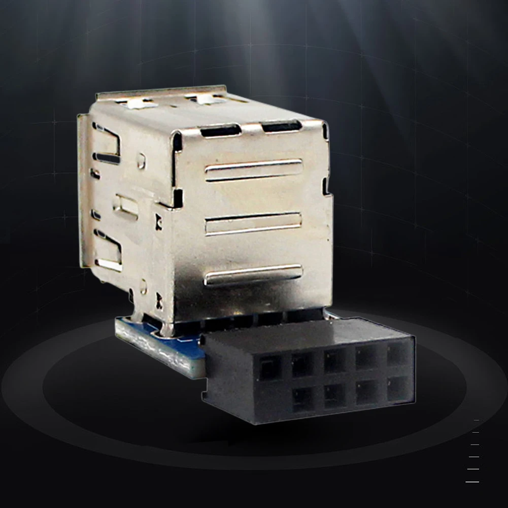 Female Adapter Compatibility Computer Motherboard Header Adapter USB2.0 9Pin/10P Adapter Converter for Desktop Motherboard