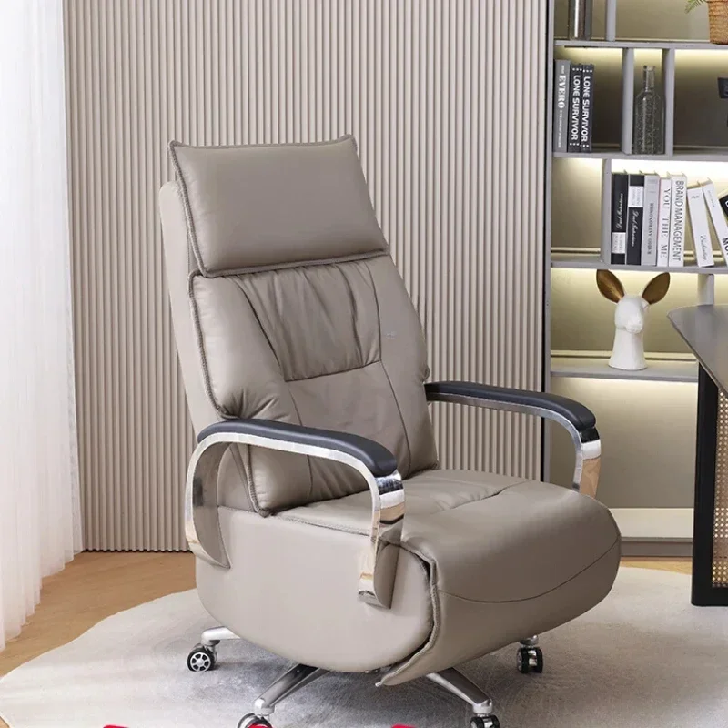 

Electric Reclinable Executive Genuine Leather Executive Comfortable Home Compute Business Office