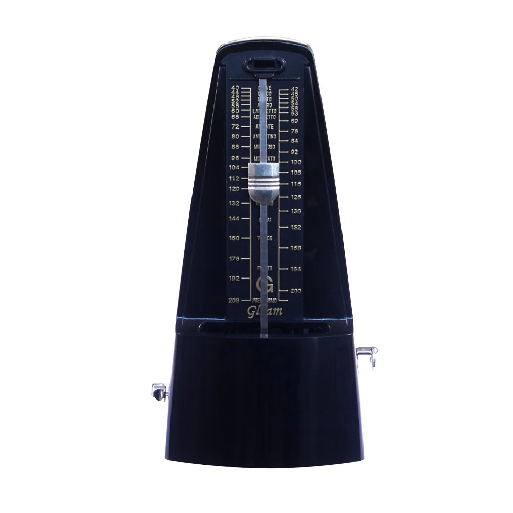 

Mechanical Metronome High Accuracy For Piano Guitar Violin Practice Audible Click Bell Sound Black Trainer
