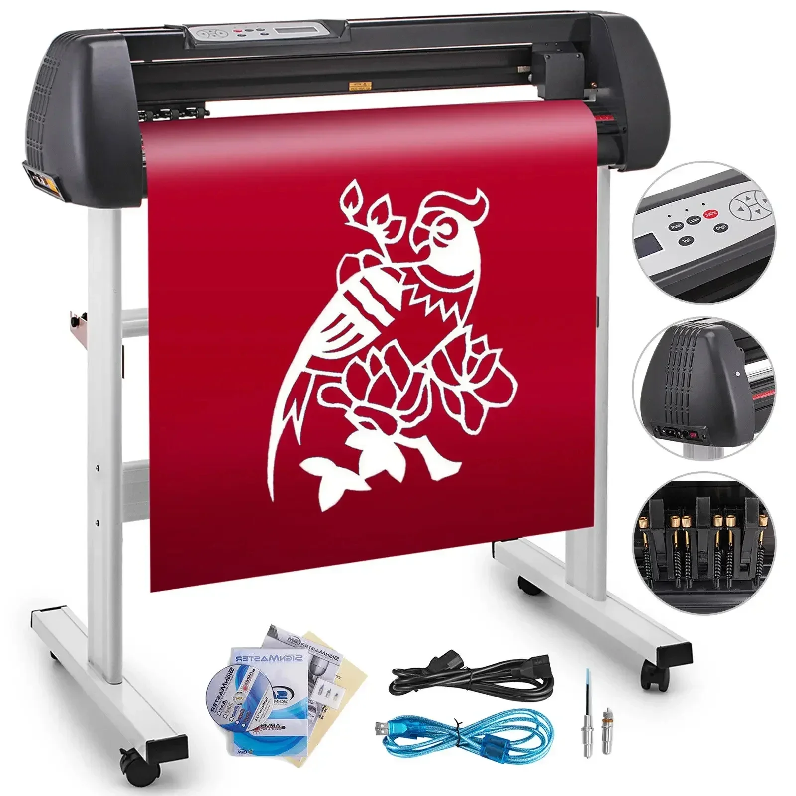 VEVOR Sihao 53/34/28/14 Zoll Vinyl Cutter Plotter Maschine Schneiden Plotter Cutter Graph Business Zeichen Aufkleber Schneiden machen Signmaster 4