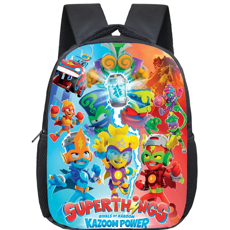 Kids Superthings Kazoom Power Backpack Toddler Boys Kindergarten School Bags Girls Cartoon Backpack Mochila Back To School Gift