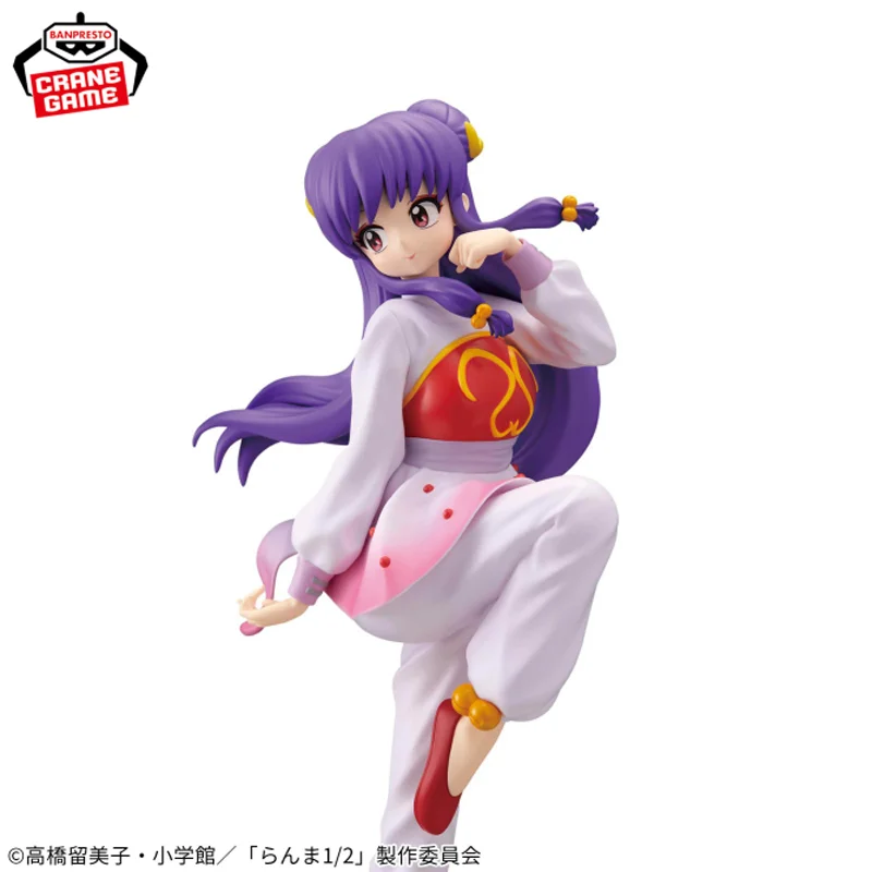 Genuíno original bandai banpresto ranma 1/2 glitter glamour shampoo postura de pé anime figura modelo desktop ornamento presente