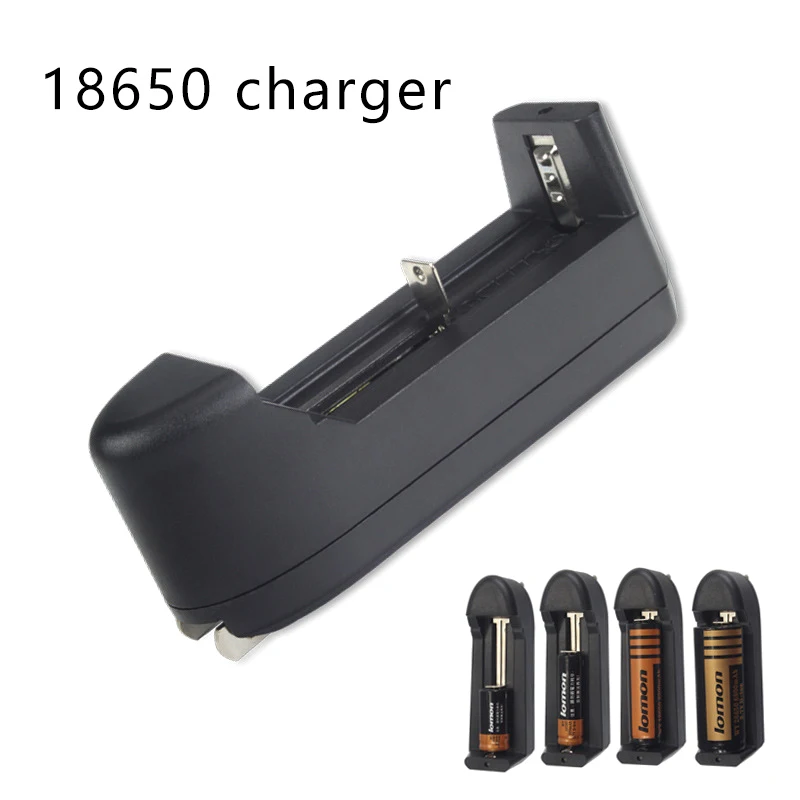 3.7V 18650 16340 14500 18350 Li-ion Rechargeable Battery Single Slot Automatic Charger EU Universal Charger