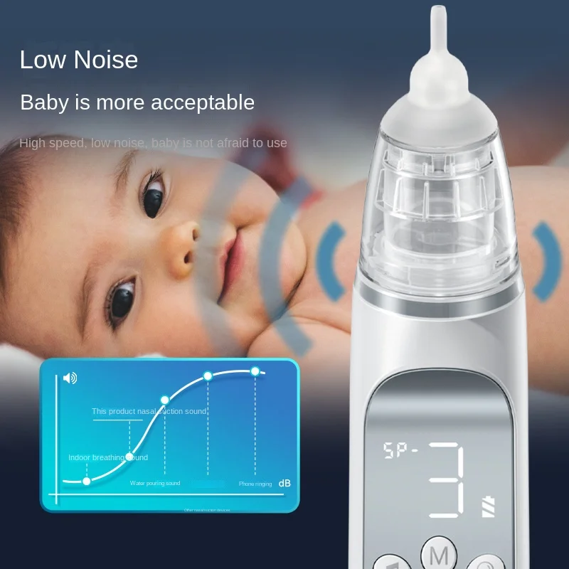 

Baby electric nasal aspirator newborn baby nasal aspirator baby children clean nasal mucus and nasal mucus with low noise