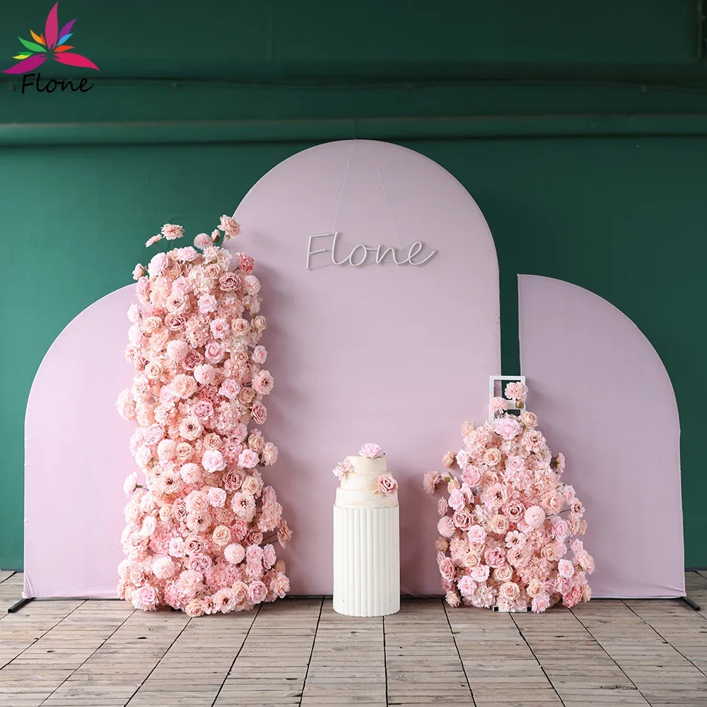 Artificial Flowers Decoration Mariage Birthday Party High Quality Pink Sztuczne Kwiaty KT Board Silk Floral Arrangements Decor