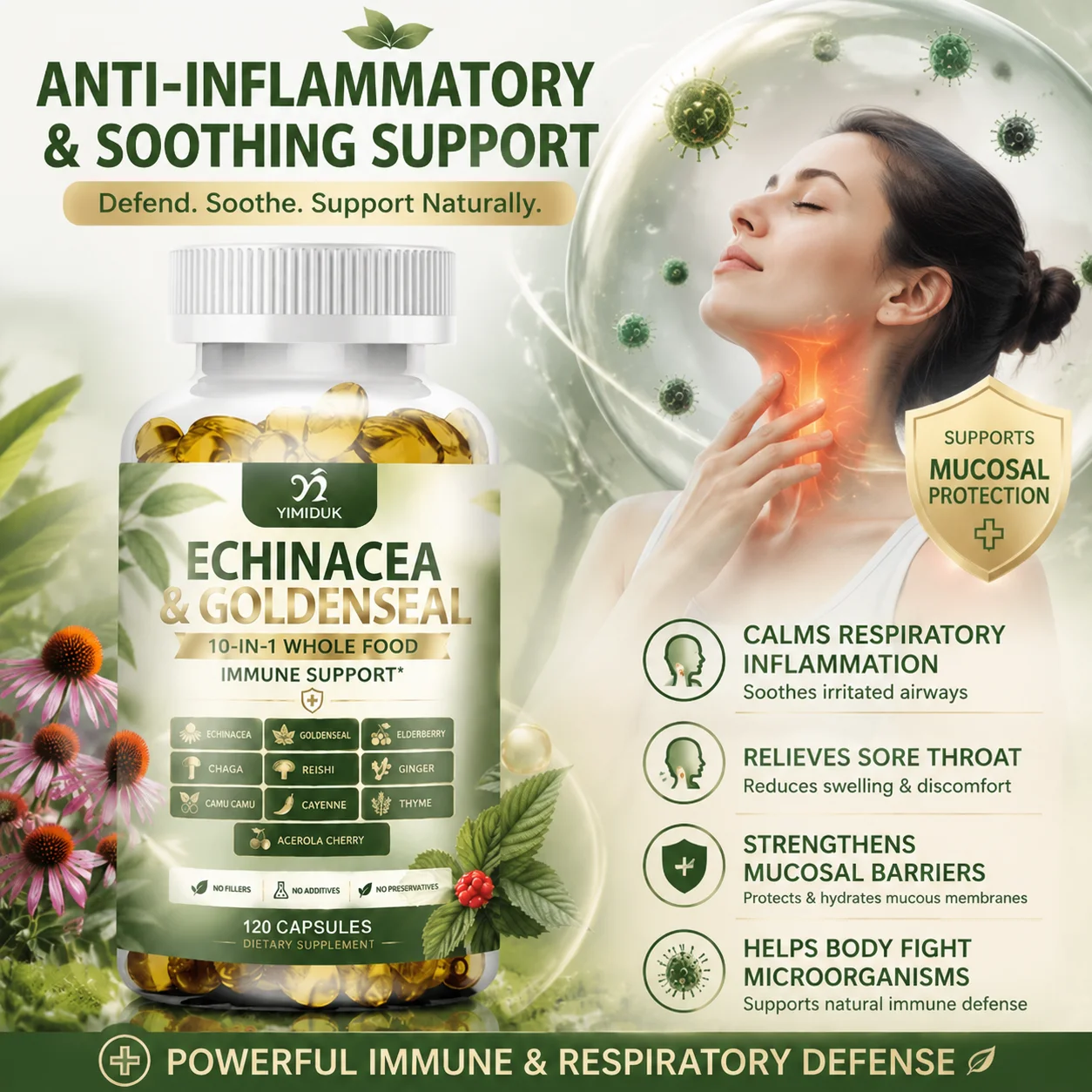Kapsul Echinacea & Goldenseal - Echinacea ulasan dan harga